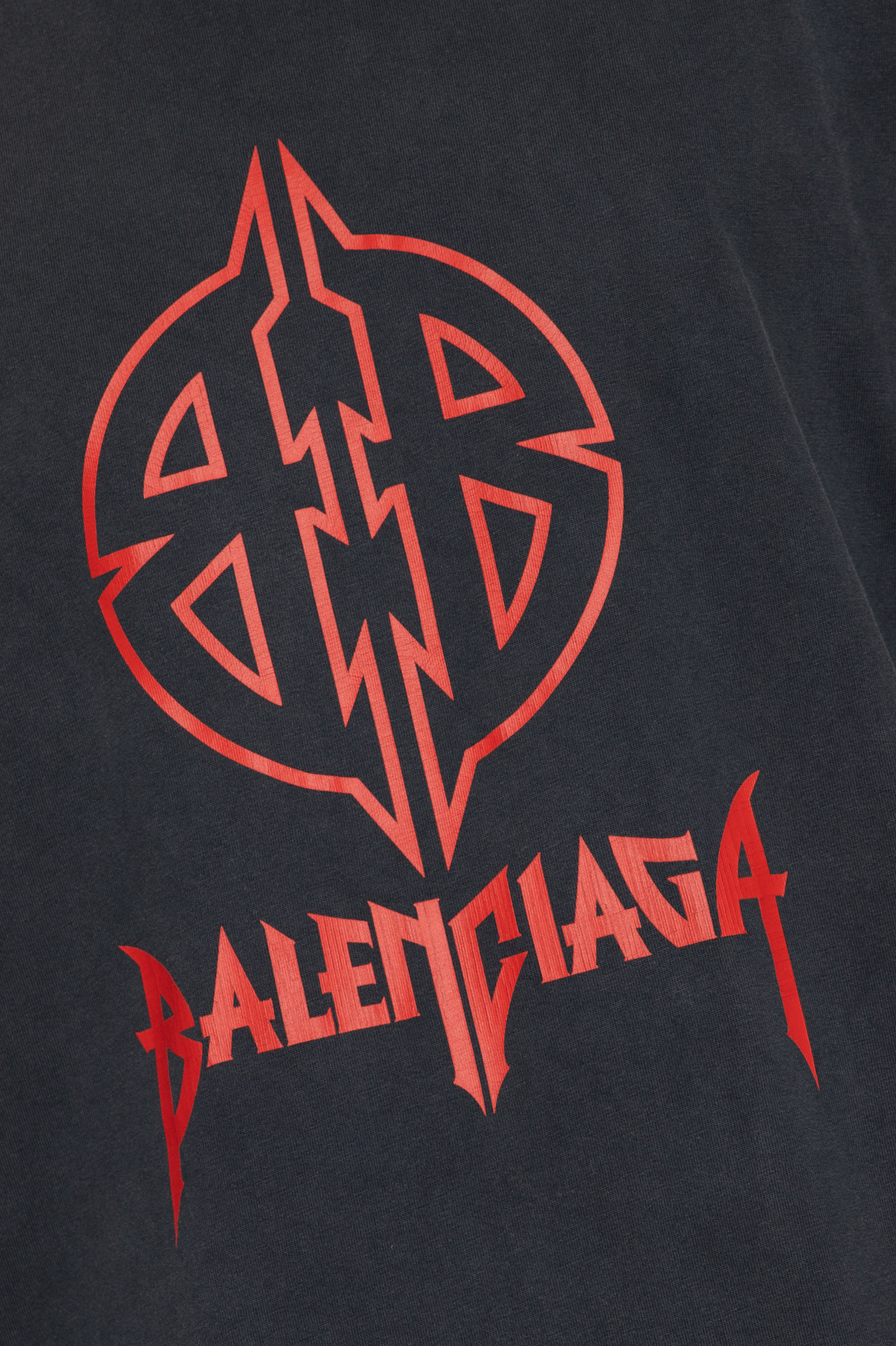 BALENCIAGA コットンジャージー オーバーサイズTシャツ ロゴ
